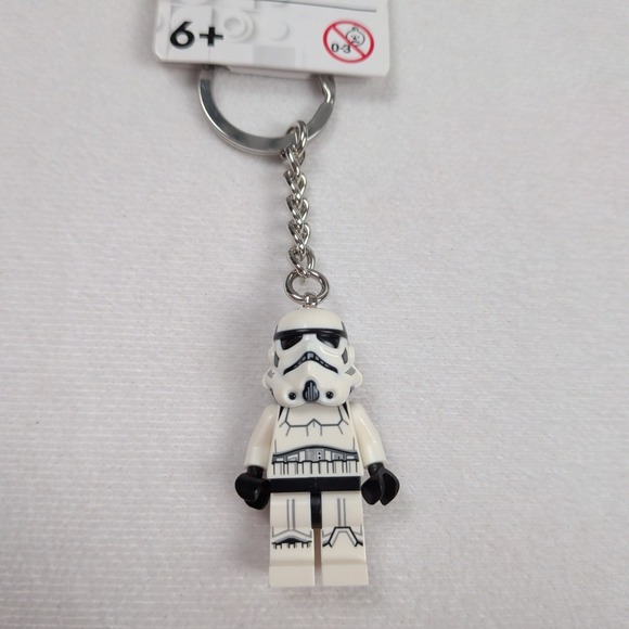 Lego Other - LEGO Star Wars Stormtrooper Minifigure Keychain 853946 White Black New